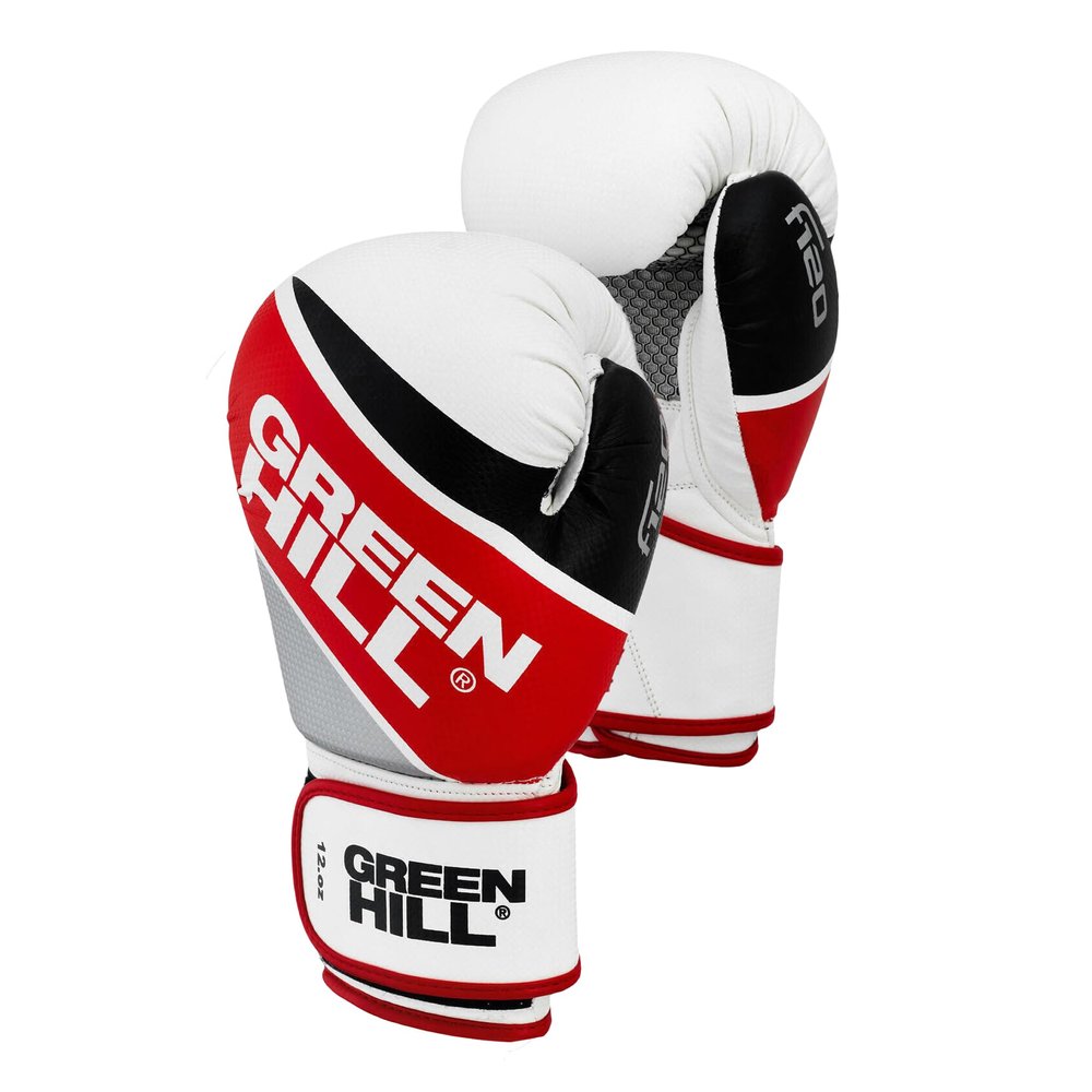 Green Hill F120 Boxing Gloves for Men & Women | Boxing Gloves Men | Boxing Gloves Women | Punching Gloves | Muay Thai Gloves | Kickboxing Gloves | MMA Gloves | Muay Thai | MMA (14 OZ), White
