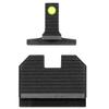 Night Fision Optic Height Fiber Optic .311-.402 Night Sight Set Designed for Smith & Wesson M&P 2.0 with RMR/507c/SRO, Swampfox Liberty/Justice, Green Front view 2