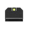 Night Fision Optic Height Fiber Optic .311-.402 Night Sight Set Designed for Smith & Wesson M&P 2.0 with RMR/507c/SRO, Swampfox Liberty/Justice, Green Front view 3