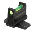 Night Fision Optic Height Fiber Optic .311-.402 Night Sight Set Designed for Smith & Wesson M&P 2.0 with RMR/507c/SRO, Swampfox Liberty/Justice, Green Front view 4