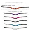 DELVOYE 31.8mm MTB Handlebar 580-760mm Extra Long Handlebars 3K Carbon Fiber Bicycle Riser Bar Mountain Bike Road Bike Handle Bars (Color : Green, Size : 700mm) view 2