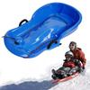 Children's Sledge, Thickened Double Sledge, Sledge with Backrest, Sledge with Brake Pull Rope view 1