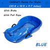 Children's Sledge, Thickened Double Sledge, Sledge with Backrest, Sledge with Brake Pull Rope view 2