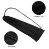 PATIKIL Badminton Racquet Cover Bag, 2 Pack Soft Badminton Racket Pouch Velvet Lining with Drawstring Double Shoulder Strap Lightweight, Grey/Black view 3