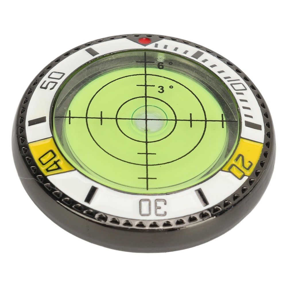 Alomejor Green Reader Lite Compact and Stylish Putting Aid with Bubble Alignment Tool Watch Shape for Improved Putting Game (Yellow White)