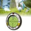 Alomejor Green Reader Lite Compact and Stylish Putting Aid with Bubble Alignment Tool Watch Shape for Improved Putting Game (Yellow White) view 2
