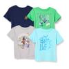 Amazon Essentials Harry Potter Boys' Short-Sleeve T-Shirts, Pack of 4, Harry Potter Hogwarts, X-Large view 1