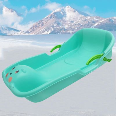 Children's Double Sledge, Winter Snow Sleds, Thick Wear-Resistant Sledge, Plastic Snow Sled
