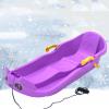 Two-Handle Children's Sledges, Two-Person, Two-Seater Thickened Sledges, Frost-Resistant and Wear-Resistant Sledges, Sledges with Pull Ropes view 1