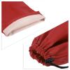 PATIKIL Badminton Racquet Cover Bag, Waterproof Oxford Badminton Racket Pouch with Zipper Pocket and Drawstring Shoulder Strap Lightweight, Red view 4