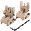 ZBULAR Fiber Optic Sights, Flip Up Front and Rear Backup Sights with Green Red Fiber Optics Dots, Tool-Free Adjustable Front Sight Rapid Transition view 1