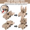 ZBULAR Fiber Optic Sights, Flip Up Front and Rear Backup Sights with Green Red Fiber Optics Dots, Tool-Free Adjustable Front Sight Rapid Transition view 2