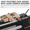 ZBULAR Fiber Optic Sights, Flip Up Front and Rear Backup Sights with Green Red Fiber Optics Dots, Tool-Free Adjustable Front Sight Rapid Transition view 4