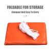 Emergency Tent,PE Aluminum Film Emergency Survival Shelter Tent, 61.8 X 96.4inch Waterproof 2-Person Thermal ShelterWeather-Resistant for Hiking Camping and Emergency Preparedness view 4