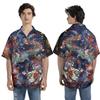 Mele Kalikimaka Santa Surfing Hawaiian Shirt Merry Christmas in July Summer Funny Hawaiian Shirt Christmas Shirt for Men (US, Alpha, Medium, Regular, Regular, Galaxy) view 3
