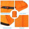 PATIKIL Compression Stuff Sack, S Size Waterproof Sleeping Bag Storage Sack Portable Compression Bag for Backpacking Camping, Orange view 3
