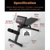 Roman Chair Foldable Hyperextension Bench Exercise Equipment Heavy Duty Adjustable Back Extension Bench for Home Gym,Loads 200kg view 2