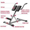 Hyperextension Roman Chair Foldable Back Extension Bench Adjustable Leg Press Machine for Home Gym Abdominal Workout Exercise,Loads 330lbs view 3