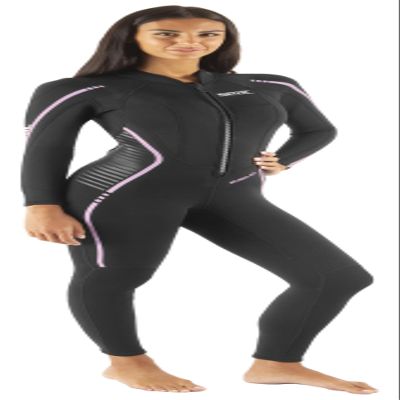 SEAC Invidia Lady, 3 mm Neoprene, Ultrastretch, one-Piece Wetsuit with Front Zip for Diving, Snorkeling and Freediving, XX-Large