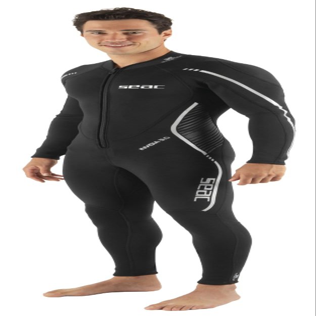 SEAC Invidia Man, 3 mm Neoprene, Ultrastretch, one-Piece Wetsuit with Front Zip for Diving, Snorkeling and Freediving, XXX-Large