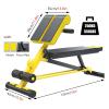 Adjustable Hyperextension Bench Ab Workout Equipment Roman Chair Exercise Equipment Sit Up Gym Bench for Home Gym,Loads 550lbs view 2
