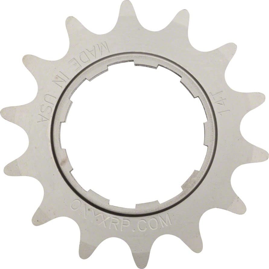High-Performance Onyx Stainless Steel 12T Compatible Single Speed Cog | 3/32" Drivetrain Components with Heat-Treated Durability, Precise Broached Splines, Made in USA