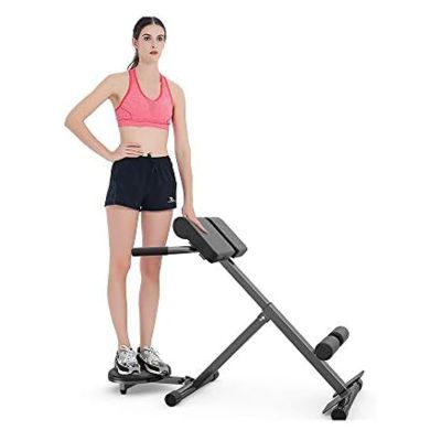 esmen Roman Chair Bench Back Hyperextension Bench Adjustable Ab Workout Equipment Bench Exercise Strength Training Back Machines for Home Gym