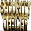 Hero's Pride SECURITY OFFICER (2 Rows) Die Struck Letters, 2 Posts & Clutch Backs, Pairs, 1/4" High, Gold-Plated view 1