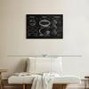 ElephantStock Sports Balls Compilation BW Patent Canvas - 1 Panel Patent Wall Art Decor - Sports Decorations for Boys Room - Wall Art and Office Decor - 30" X 20" view 2