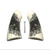 Faux Ivory Floral Checkered Uberti Schofield Grips view 1