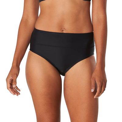 Speedo Women's High Waist Bikini Bottom Speedo Black