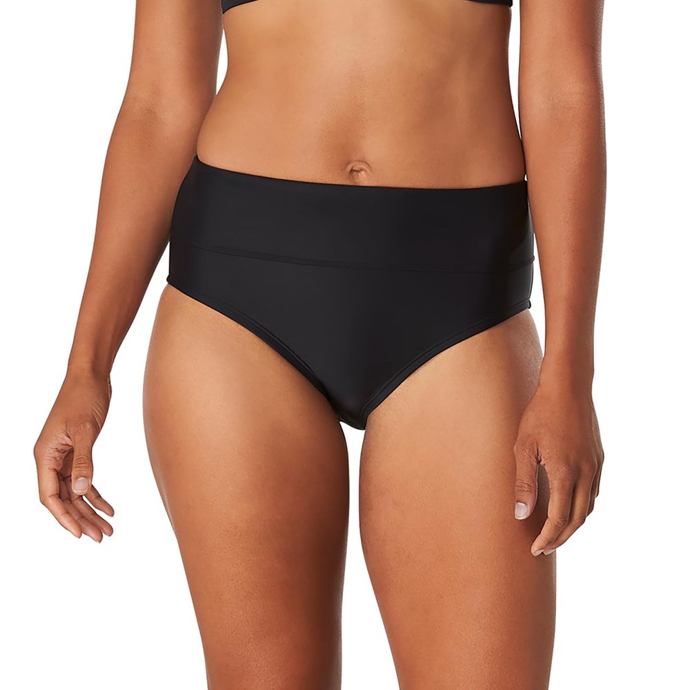 Speedo Women's High Waist Bikini Bottom Speedo Black