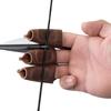 Valhalla Gear, Archery Shooting Glove, Hand Guard, Recurve Bow, Finger Protector, Shooting Targeting, Cosplay, Full Grain Leather, Handmade Archer Accessories, Bourbon Brown view 3