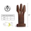 Valhalla Gear, Archery Shooting Glove, Hand Guard, Recurve Bow, Finger Protector, Shooting Targeting, Cosplay, Full Grain Leather, Handmade Archer Accessories, Bourbon Brown view 4