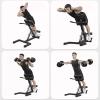 esmen Hyperextension Bench Adjustable Roman Chair Exercise Equipment Strength Training Leg Machines Ab Workout Equipment for Home Gym Load 330lbs view 3
