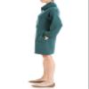 Max Studio Women's Textured Knit Collared Short Dress, Teal, Medium view 4