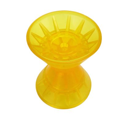 Bow Stop Roller, Boat Bow Roller Yellow Wear PVC 3 Parts Drag Reduction for RV Yacht