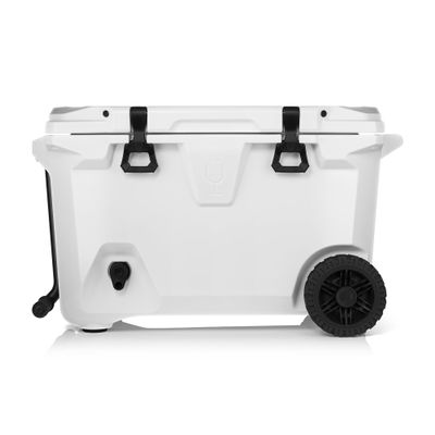 BrMate BrTank Wheeled Hard Cooler with Built-in 3-Gallon Drink Dispenser Tank & Tap | 7+ Day Ice Retention | Perfect for Beach, Tailgating, Camping, Sports Games, & More | 55qt (Ice White)