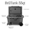 BrMate BrTank Wheeled Hard Cooler with Built-in 3-Gallon Drink Dispenser Tank & Tap | 7+ Day Ice Retention | Perfect for Beach, Tailgating, Camping, Sports Games, & More | 55qt (Ice White) view 2