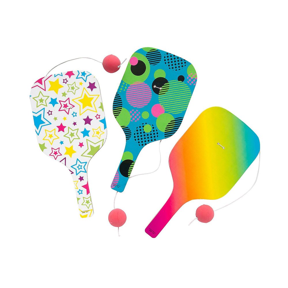 Fun Express Pickleball Paddleball Games - 12 Pc