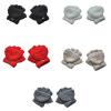 Yoetaun Convertible Gloves Winter Half Finger Mittens Fleece Knit Half Finger Gloves With Flip Cover For Kids view 2