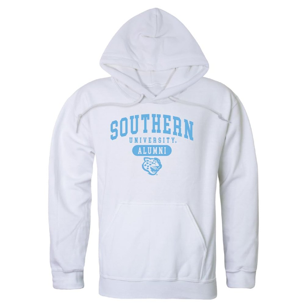 W Republic Southern University Jaguars Alumni Hoodie Sweatshirts - White, Large