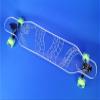 GHOST BOARDS Clear Longboard Skateboard - Transparent Acrylic Long Boards with Light-Up LED Wheels for Smooth Rides - Ride The Streets in Style with Longboard Built for Beginners & Pros Alike