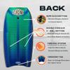 MOREY, Boogie Bodyboard MACH 12 MDS. Body Board 42.5 inch. with Coil Leash, Lightweight & Buoyant, 1x REX Stringer (Embedded Rod). 2026 Update view 3