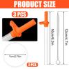 3pcs Replacement Straws with Bite Valve for Zak Designs Kelso Kids 15oz, BPA Free Reliable Straw Cup Accessories with Zak Designs and Reusable Gaskets Brush for Water Bottles (Orange) view 2