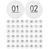 BESPORTBLE 50pcs Raffle Balls Balls 1-50 Numbered Table Tennis Beer Pin g Pong Number Party Game