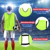 PATIKIL Scrimmage Vest, 6 Pack Soccer Pennies Soccer Jersey Training Vests Team Sports Pinnies Youth Football Practice Jerseys Fits Height 145cm to 170cm, Fluorescent Green (Large) view 2