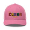 RIVEMUG Los Cabos Mexico Trucker Hat Curved Bill Mid Crown Adjustable Cabo San Lucas Cap Pink view 2