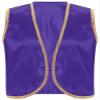 ACSUSS Mens Desert Prince Carnival Tops Arabian Street Rat Waistcoat Cosplay Open Front Vest Dark Purple Large view 1