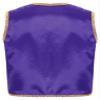 ACSUSS Mens Desert Prince Carnival Tops Arabian Street Rat Waistcoat Cosplay Open Front Vest Dark Purple Large view 2